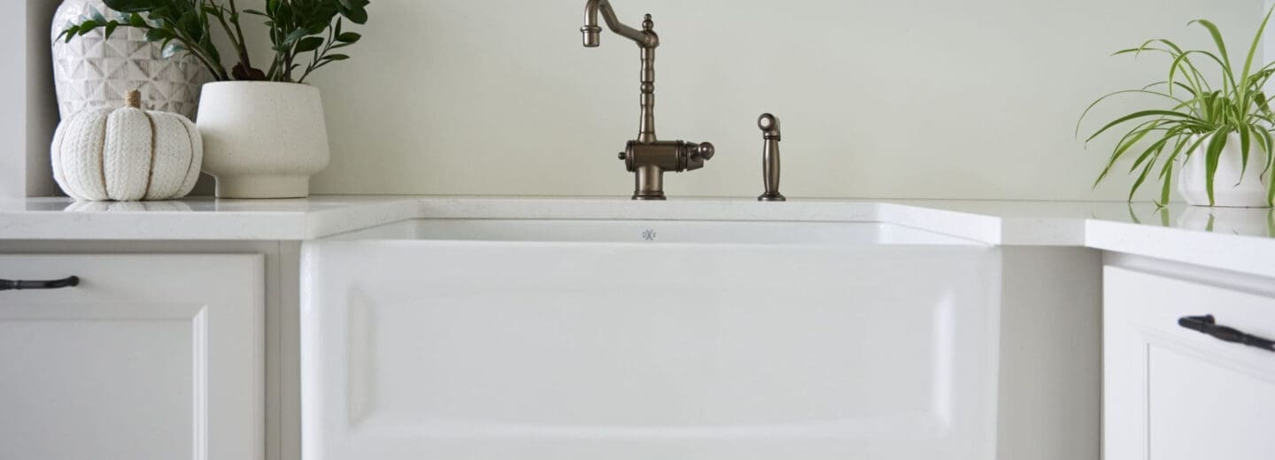 A antique inspired laundry sink