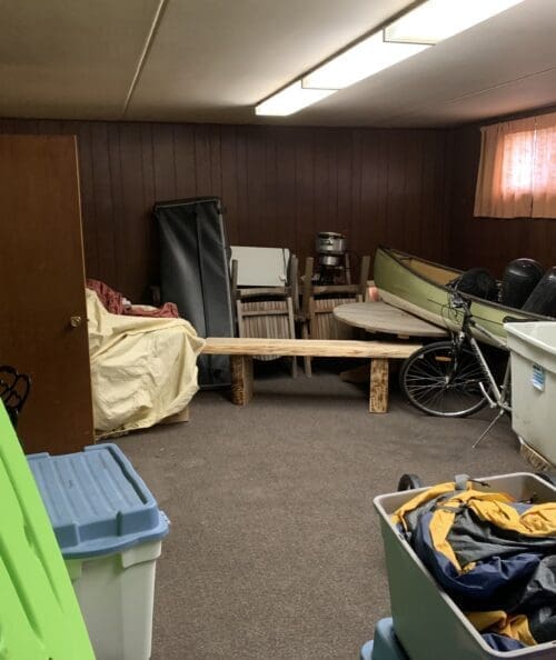 Interior of the old firehouse bunkroom